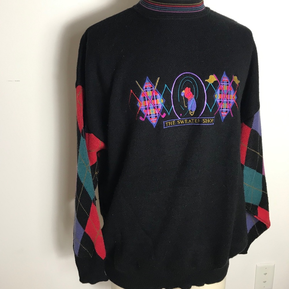 Vintage Sweater Shop Gold Sweater